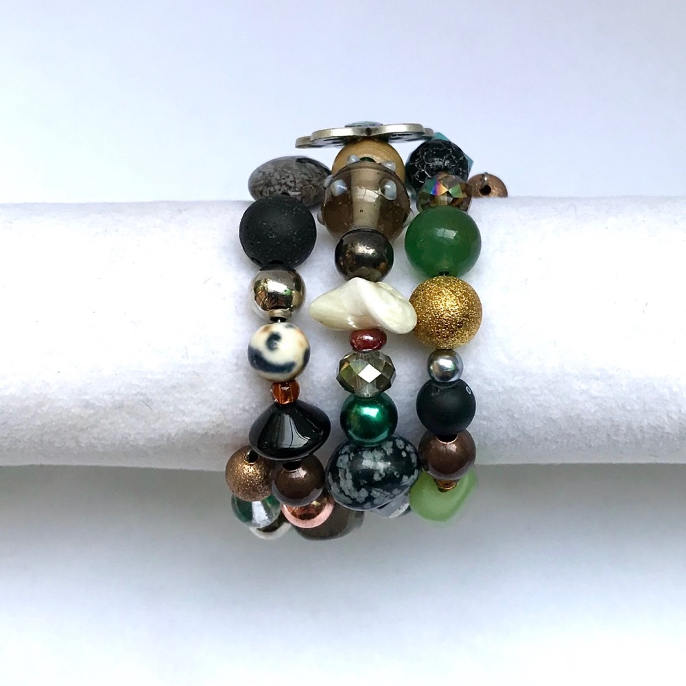 Handmade Bracelet with Vintage and Modern Elements (NB49-5H) New Without Tags - Picture 3 of 9